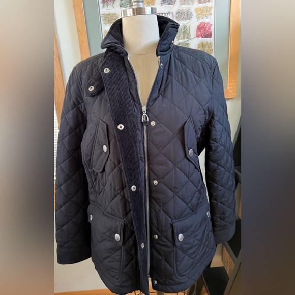 Ralph Lauren Quilted Black Barn Jacket in EUC - Picture 6 of 10
